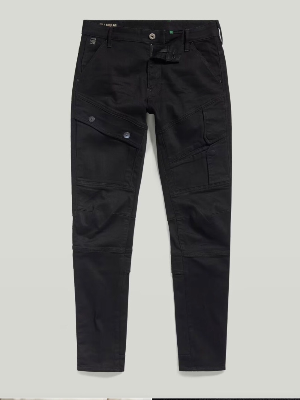 G-Star Mens Air-Blaze 3D Skinny Black Slim Pants with Utility Pockets Size 30X34